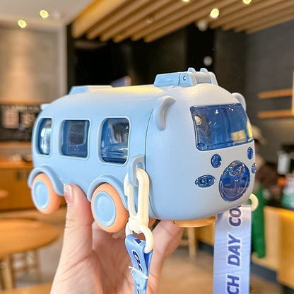 🎁 Beste Geschenke für Kinder 🚌 Tragbare Wasserflasche in Busform mit Tragegurt